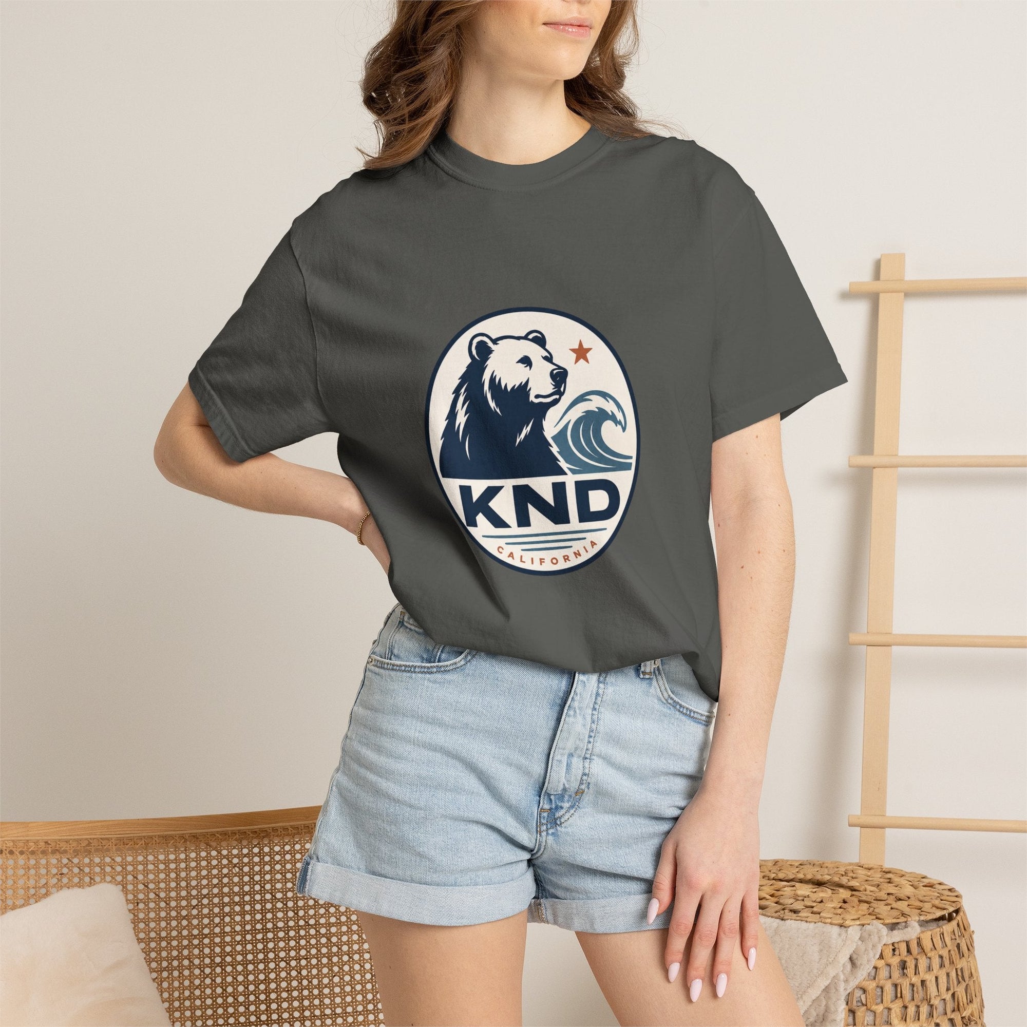 KND West Coast Energy Tee garment-dyed unisex graphic T-shirt - KND Brand